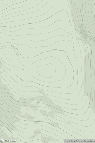Thumbnail image for Meall nam Maigheach [Glen Lyon to Glen Dochart & Loch Tay] showing contour plot for surrounding peak